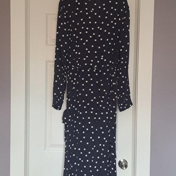Spot Shirt Maternity Dress - Picture 3 of 4